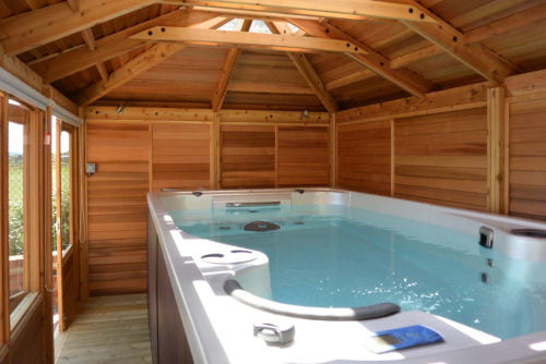 Timber building for Hot Tub
