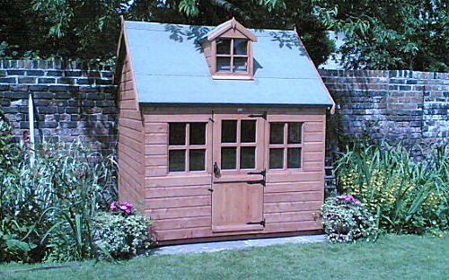 Wooden garden playhouse