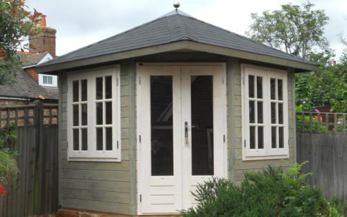 Garden Summerhouse with angled door