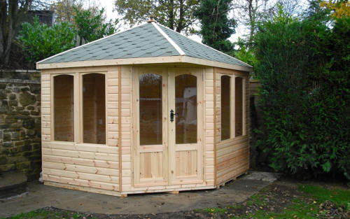 Timber garden summerhouse